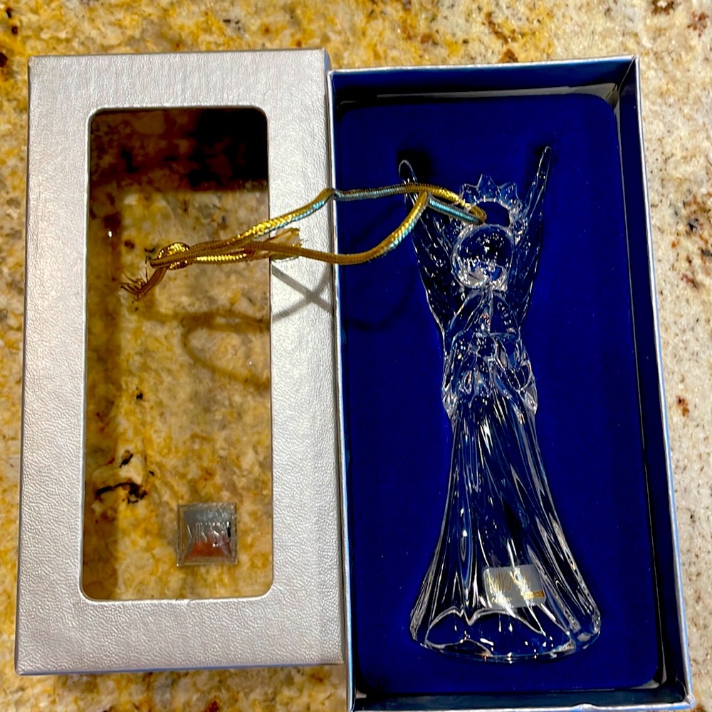 Mikasa Vintage Crystal Heavenly Music Angel Ornament